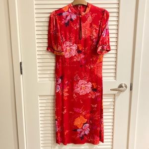 Monsoon Oriental red Dress NWT
